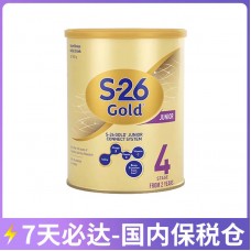 【7天必达】【保税仓包邮】【新旧包装混发】Wyeth 惠氏 S26金装奶粉4段 900克/罐/箱（2岁+）【收件人身份证必需上传】【新疆、西藏、内蒙古、青海、宁夏、海南、甘肃，需加收运费】